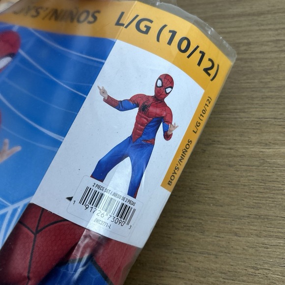 Marvel Spider-Man Official Boys Youth‎ Halloween Costume  Boys Size Large 10/12 - Picture 2 of 4